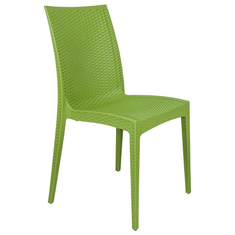 Mace Patio Outdoor Dining Chair with Weave Design in Polypropylene