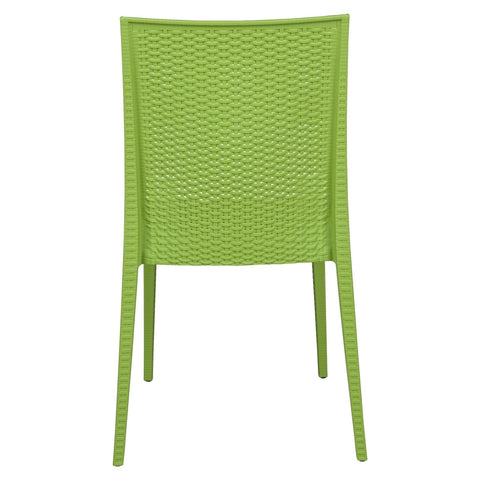 Mace Patio Outdoor Dining Chair with Weave Design in Polypropylene