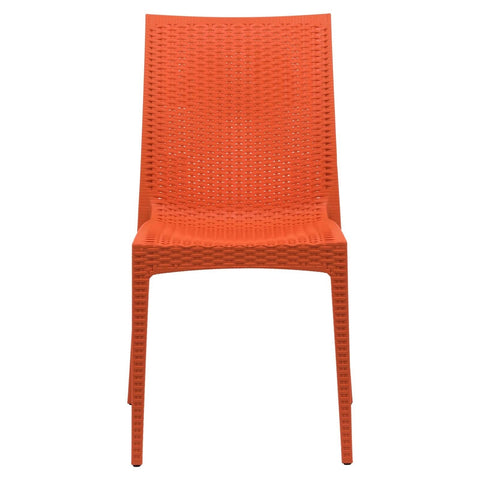 Mace Patio Outdoor Dining Chair with Weave Design in Polypropylene