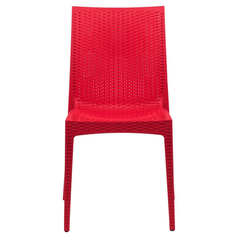 Mace Patio Outdoor Dining Chair with Weave Design in Polypropylene