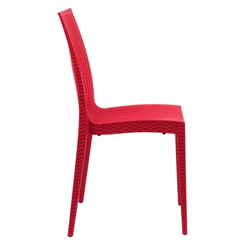 Mace Patio Outdoor Dining Chair with Weave Design in Polypropylene