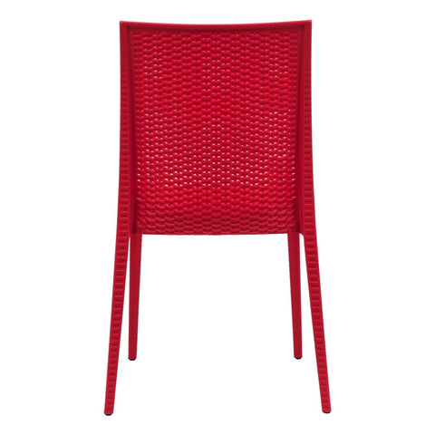 Mace Patio Outdoor Dining Chair with Weave Design in Polypropylene