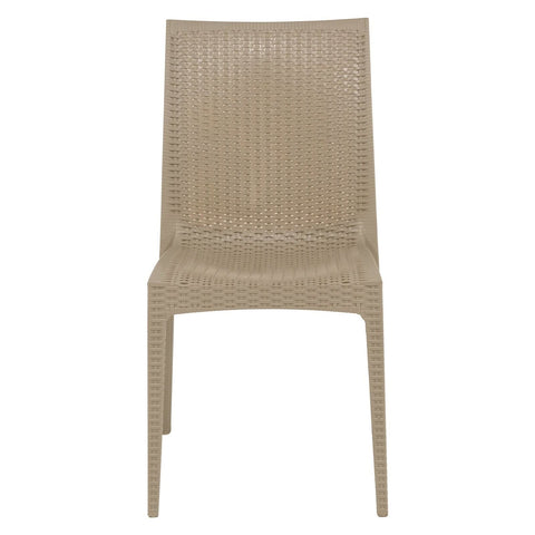 Mace Patio Outdoor Dining Chair with Weave Design in Polypropylene