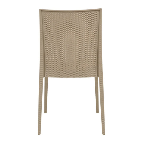 Mace Patio Outdoor Dining Chair with Weave Design in Polypropylene