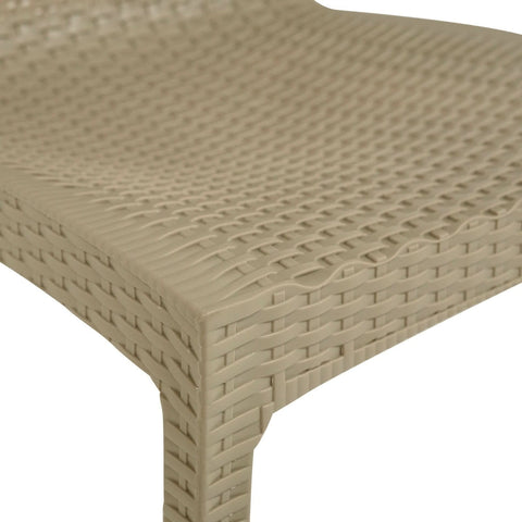 Mace Patio Outdoor Dining Chair with Weave Design in Polypropylene
