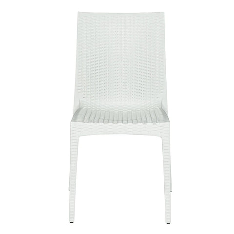 Mace Patio Outdoor Dining Chair with Weave Design in Polypropylene
