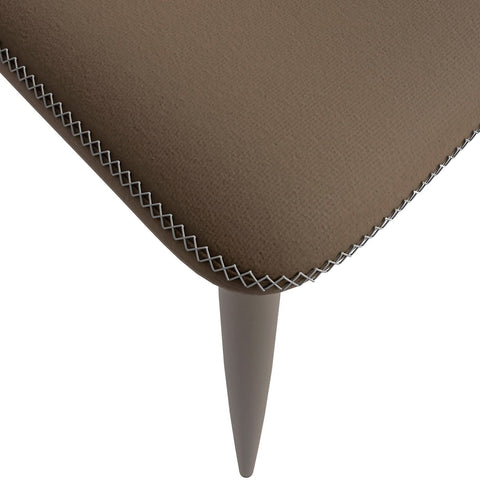 Mosaic Dining Chair Upholstered Fabric Foam Cushioned Chair with Metal Legs