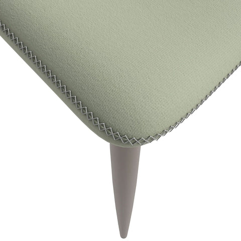 Mosaic Dining Chair Upholstered Fabric Foam Cushioned Chair with Metal Legs