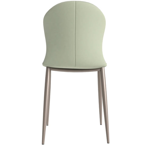 LeisureMod Mosaic Modern Dining Chair Upholstered Fabric Side Chair Foam Cushioned Modern Accent Chair with Metal Legs