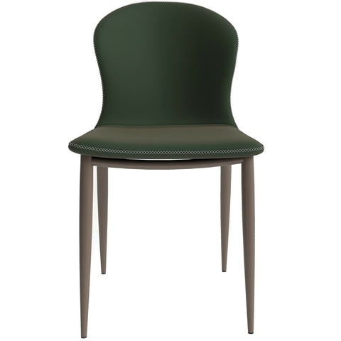 Mosaic Dining Chair Upholstered Fabric Foam Cushioned Chair with Metal Legs