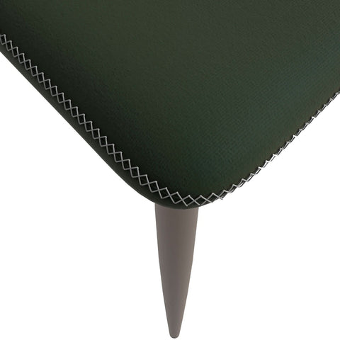 Mosaic Dining Chair Upholstered Fabric Foam Cushioned Chair with Metal Legs