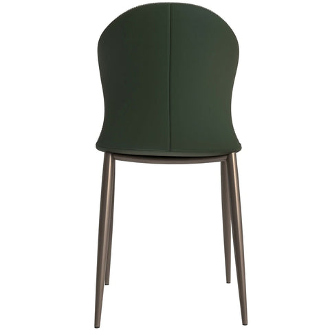 Mosaic Dining Chair Upholstered Fabric Foam Cushioned Chair with Metal Legs