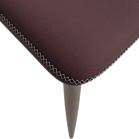 Mosaic Dining Chair Upholstered Fabric Foam Cushioned Chair with Metal Legs
