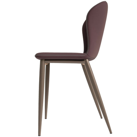 Mosaic Dining Chair Upholstered Fabric Foam Cushioned Chair with Metal Legs