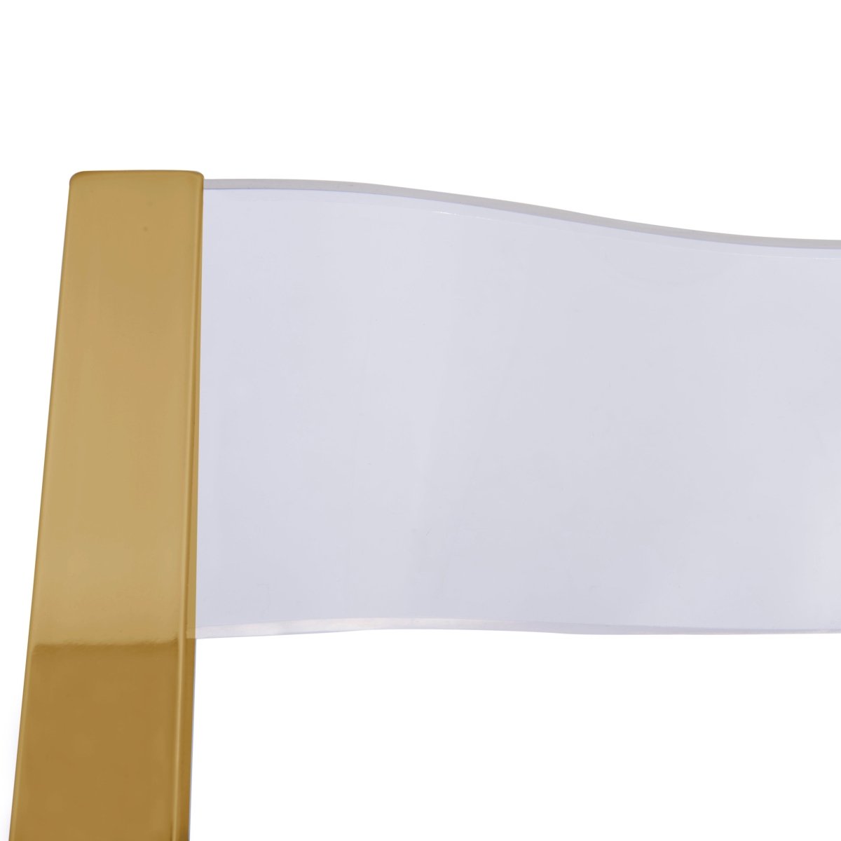 Menno Folding Dining Chair in Gold/Silver/Black Stainless Steel Frame and Base