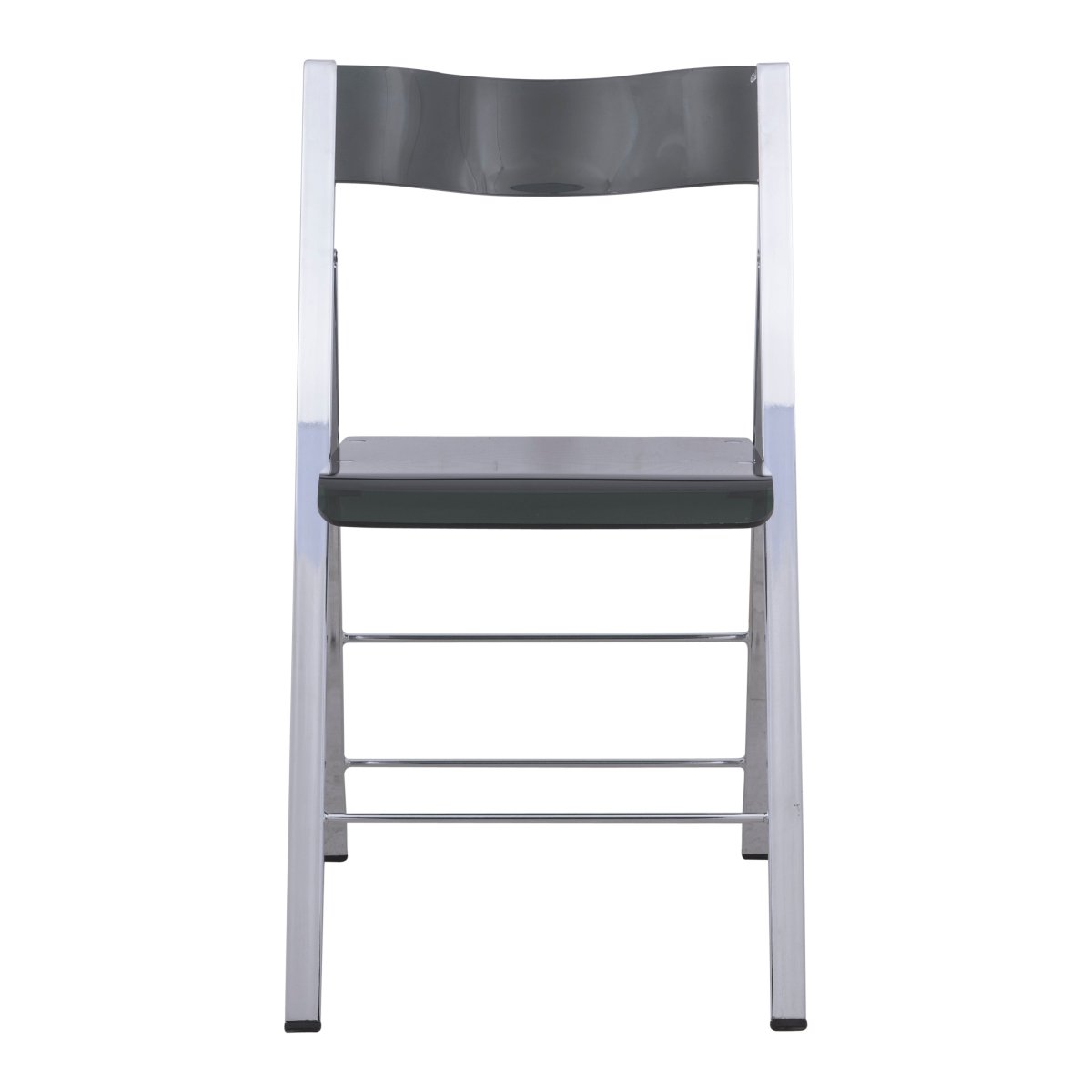 Menno Folding Dining Chair in Gold/Silver/Black Stainless Steel Frame and Base