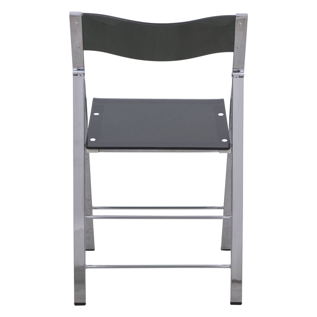 Menno Folding Dining Chair in Gold/Silver/Black Stainless Steel Frame and Base