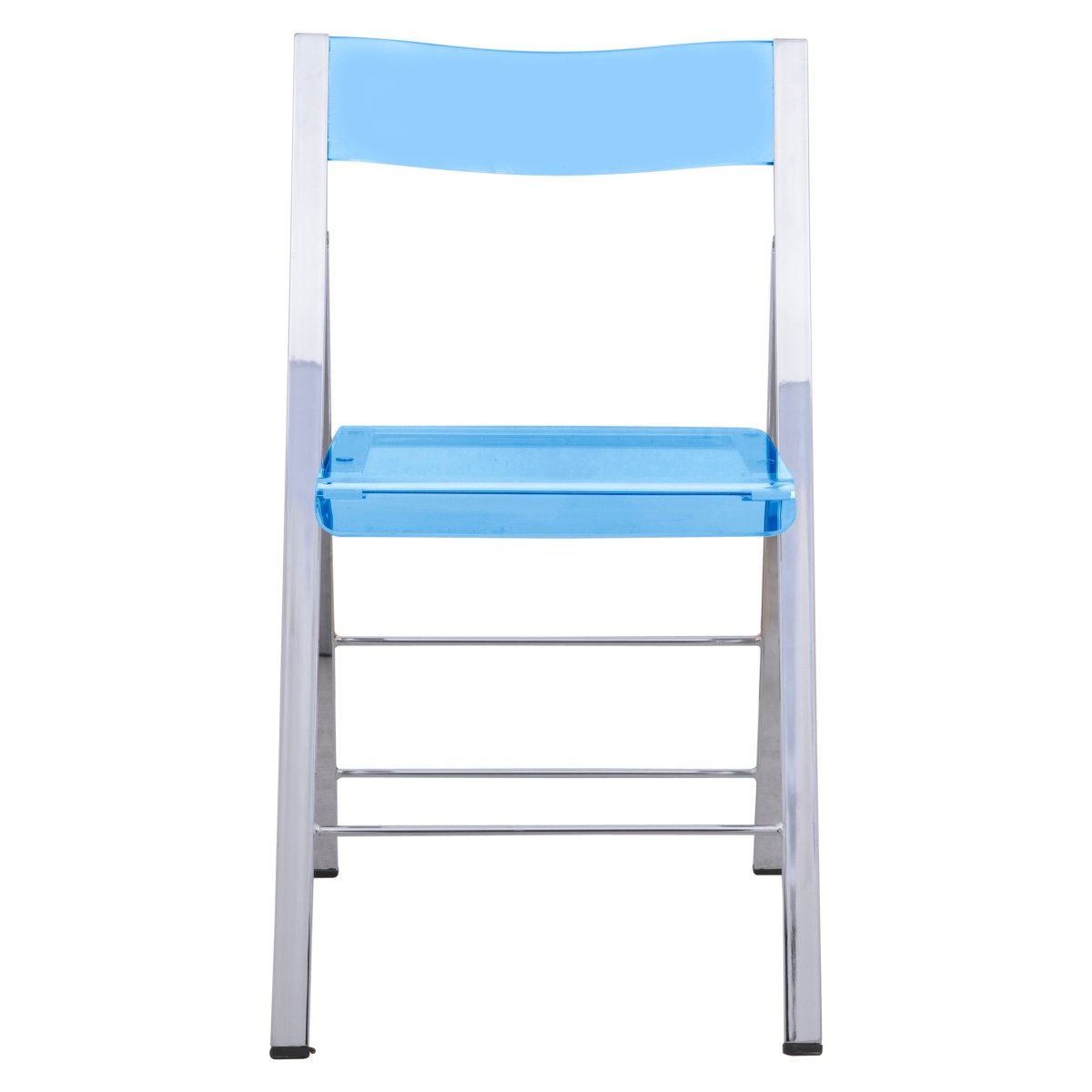 Menno Folding Dining Chair in Gold/Silver/Black Stainless Steel Frame and Base