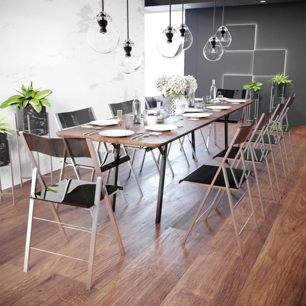 Menno Modern Acrylic Folding Chair