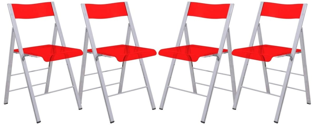 Menno Modern Acrylic Folding Chair