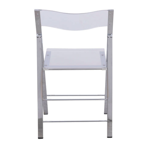Menno Modern Acrylic Folding Chair Set of 2