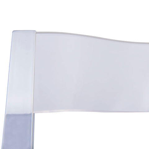 Menno Modern Acrylic Folding Chair Set of 2