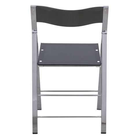 Menno Modern Acrylic Folding Chair Set of 2
