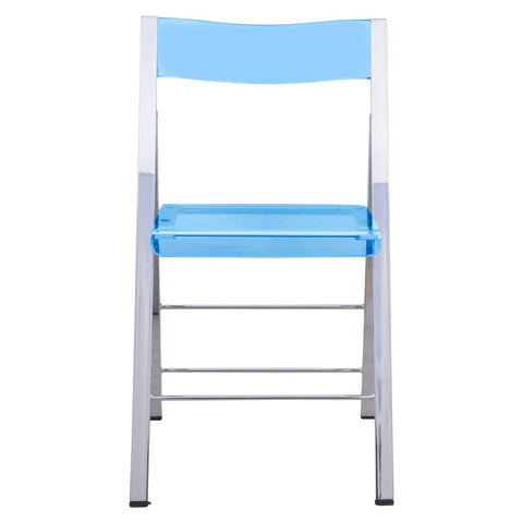 Menno Modern Acrylic Folding Chair Set of 2