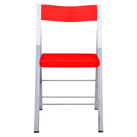 Menno Modern Acrylic Folding Chair Set of 2