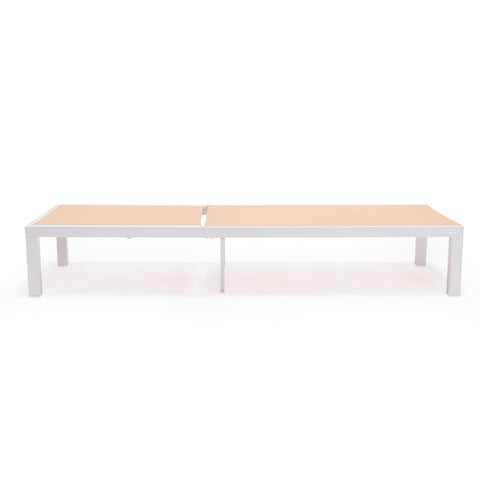 Marlin Patio Chaise Lounge Chair with White Aluminum Frame, Set of 2