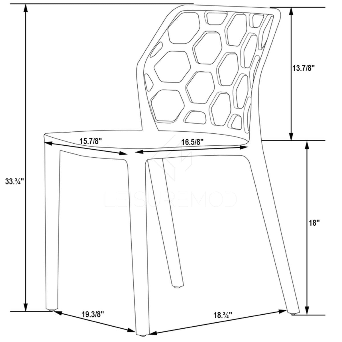 Modern Dynamic Dining Chair Set of 2