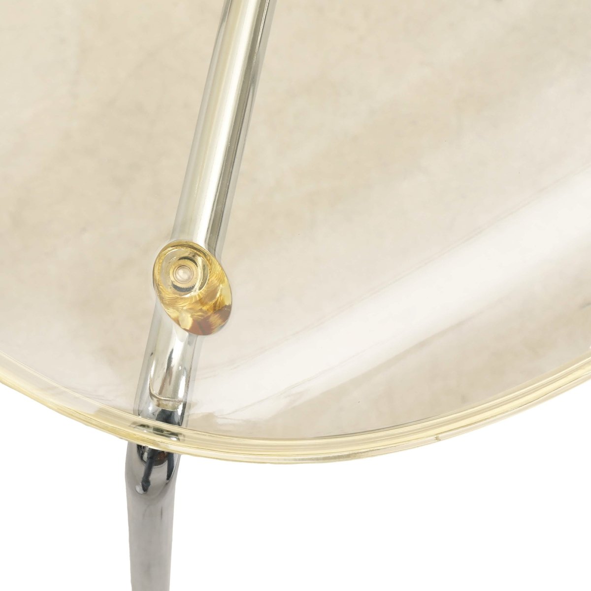 Modern Oyster Transparent Side Chair Set of 2