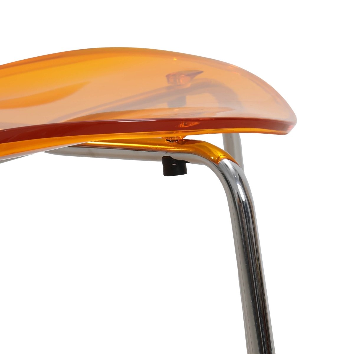 Modern Oyster Transparent Side Chair Set of 2