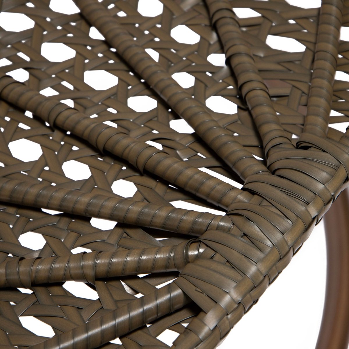 Modern Wicker Hanging Single Seating Egg Swing Chair in Beige/Charcoal/White Frame With Cushions