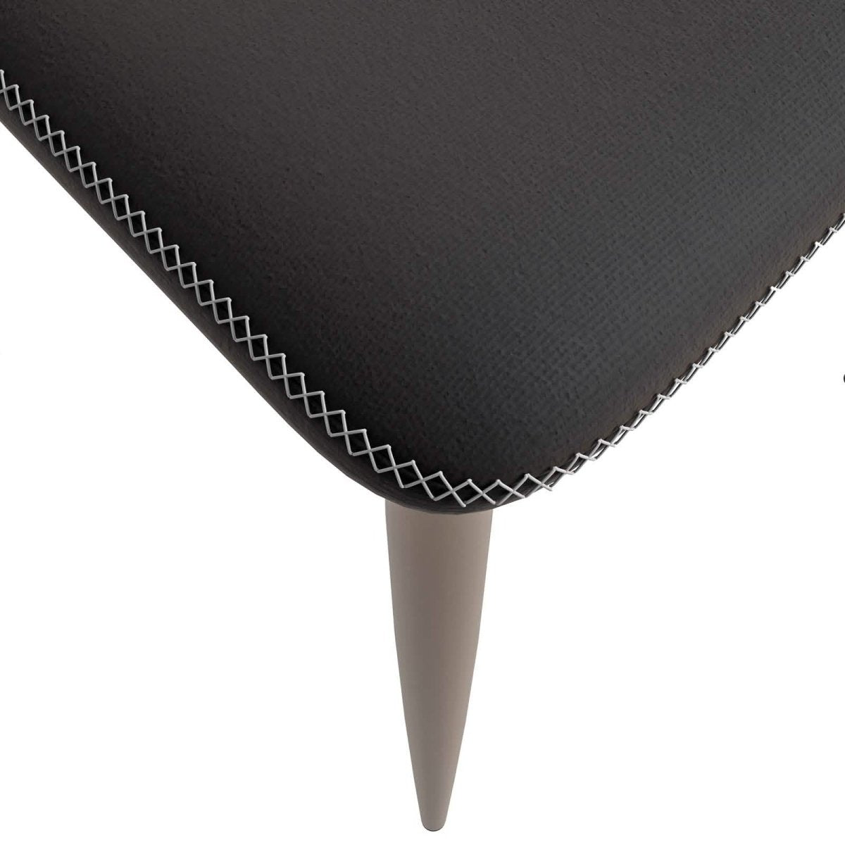 Mosaic Dining Chair Upholstered Fabric Foam Cushioned Chair with Metal Legs