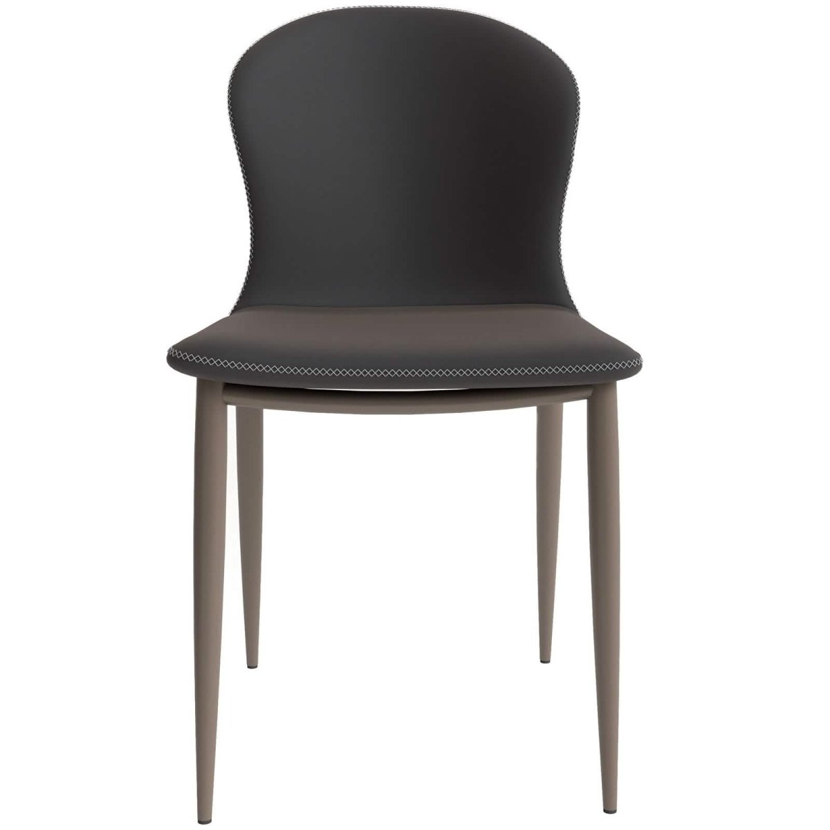 Mosaic Dining Chair Upholstered Fabric Foam Cushioned Chair with Metal Legs