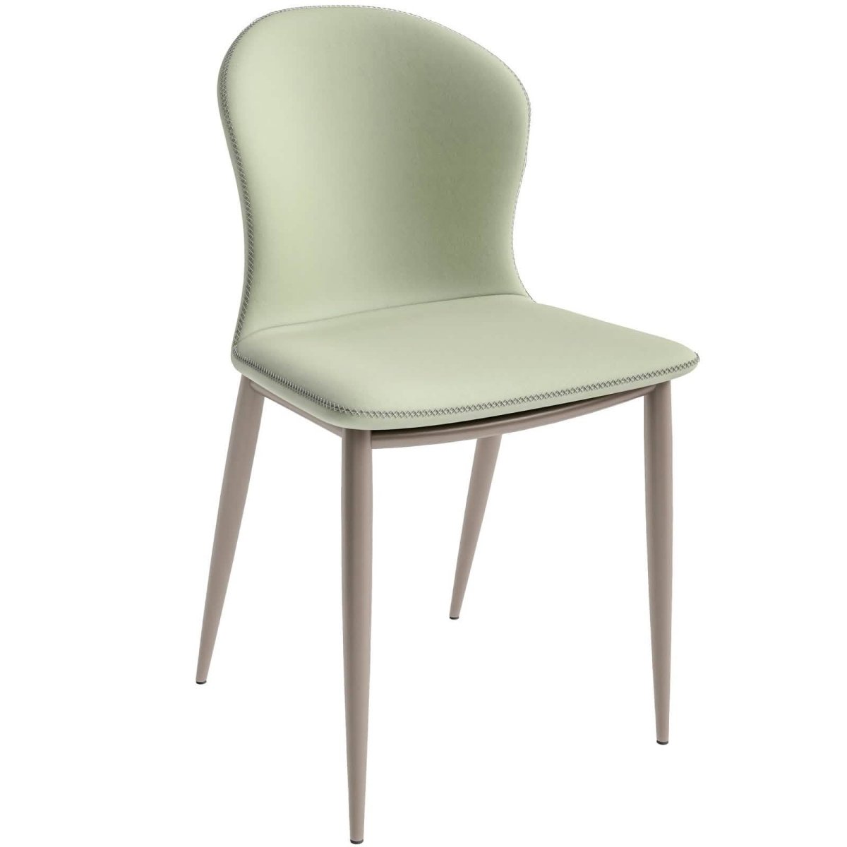 Mosaic Dining Chair Upholstered Fabric Foam Cushioned Chair with Metal Legs