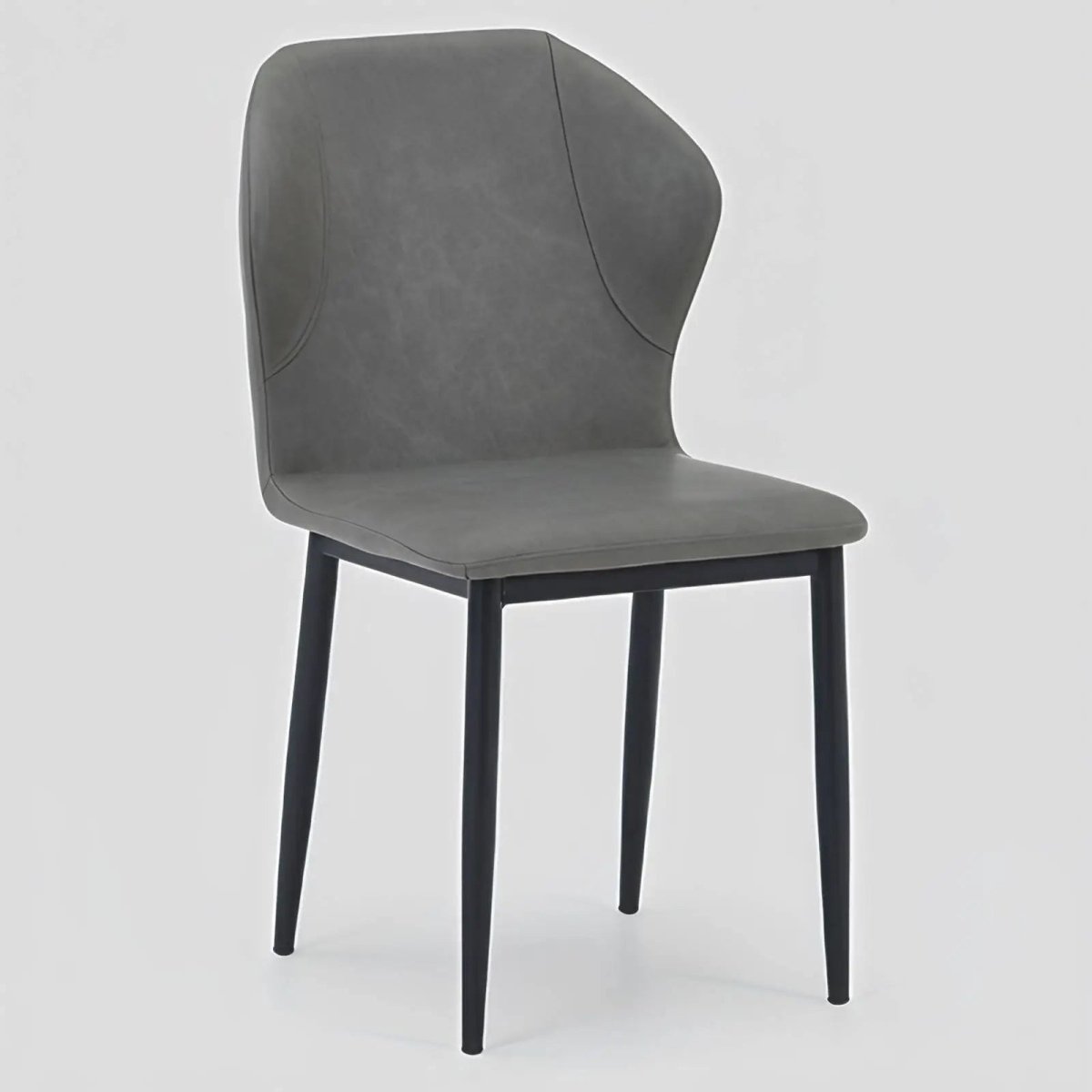 Mosaic Modern Dining Chair Upholstered Fabric Accent Chair with Curved Back