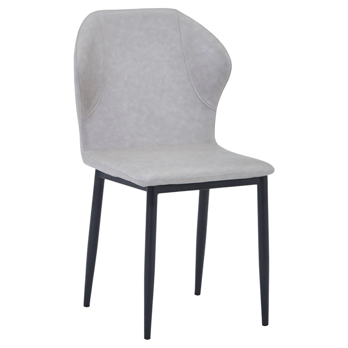 Mosaic Modern Dining Chair Upholstered Fabric Accent Chair with Curved Back
