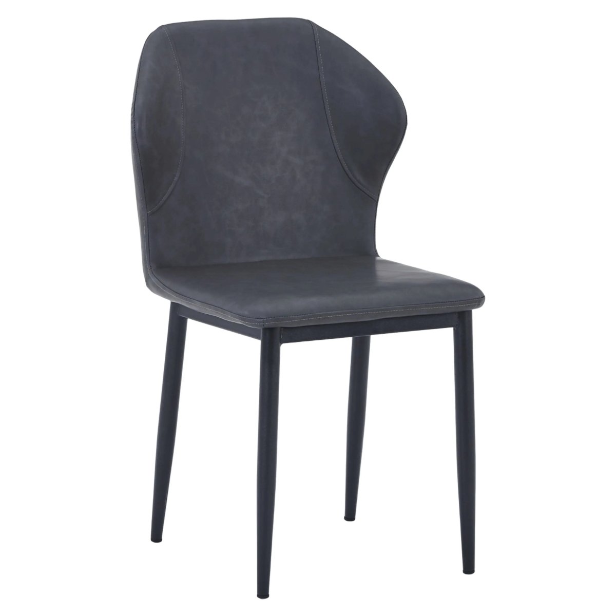 Mosaic Modern Dining Chair Upholstered Fabric Accent Chair with Curved Back