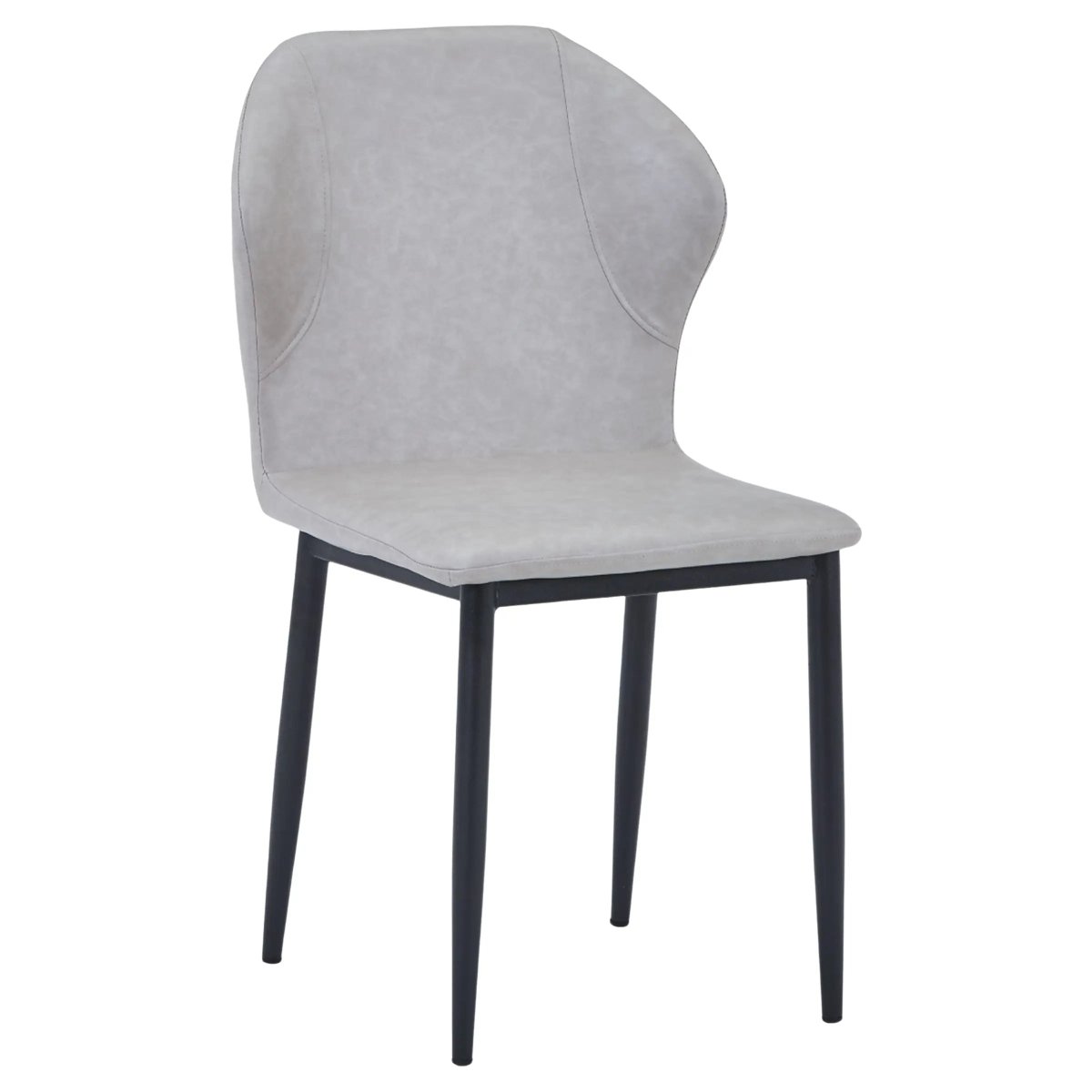 Mosaic Modern Dining Chair Upholstered Fabric Accent Chair with Curved Back