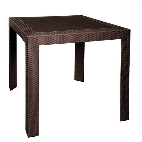 Mace Weave Design Square/Rectangular Dining Table in Polypropylene Plastic