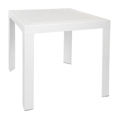 Mace Weave Design Square/Rectangular Dining Table in Polypropylene Plastic