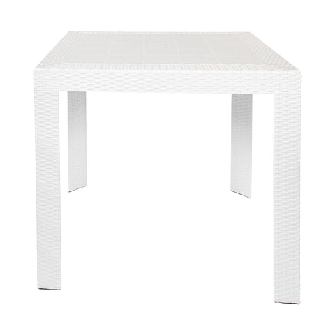 Mace Weave Design Square/Rectangular Dining Table in Polypropylene Plastic