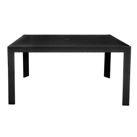 Mace Weave Design Square/Rectangular Dining Table in Polypropylene Plastic