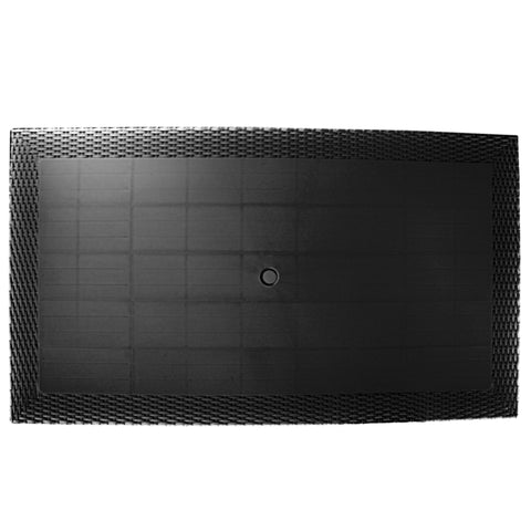 Mace Weave Design Square/Rectangular Dining Table in Polypropylene Plastic