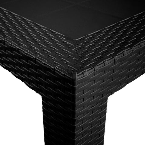 Mace Weave Design Square/Rectangular Dining Table in Polypropylene Plastic