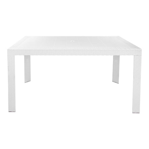 Mace Weave Design Square/Rectangular Dining Table in Polypropylene Plastic