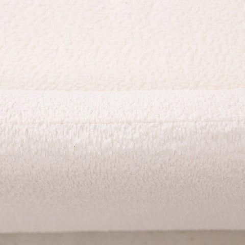 Nyta Accent Chair Upholstered in Linen/Boucle with Pine Wood Frame