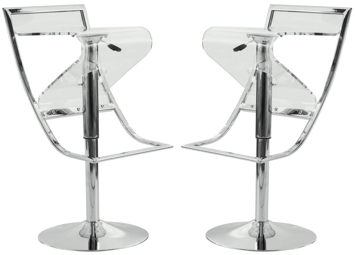 Napoli Transparent Acrylic Bar/Counter Stool, Set of 2